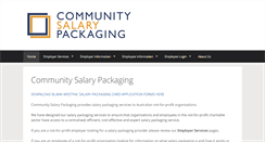 Desktop Screenshot of communitysalarypackaging.com.au