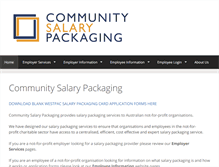 Tablet Screenshot of communitysalarypackaging.com.au